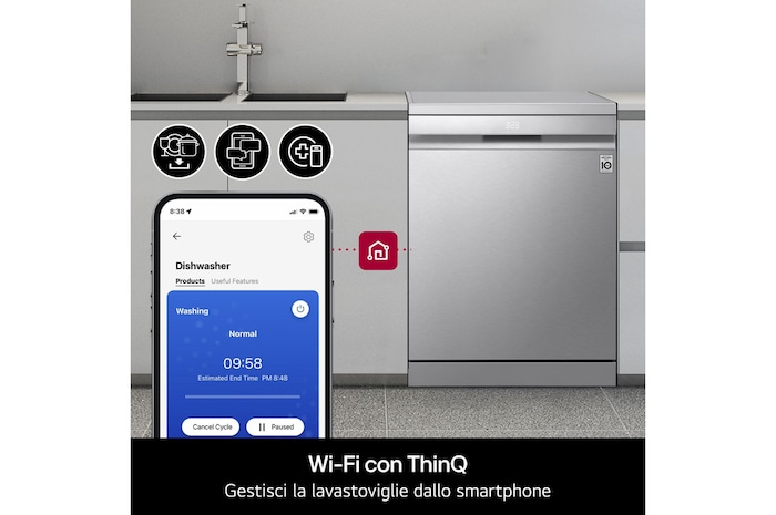 Wi-Fi con ThinQ lavastoviglie DF375HVS